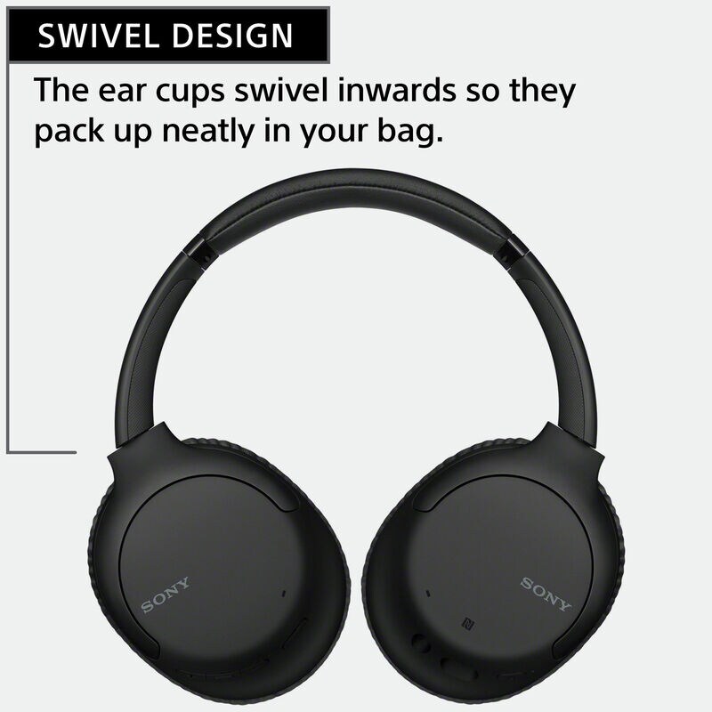 Sony WH-CH710 On-Ear Headphones Bluetooth/NFC Black - Jarir