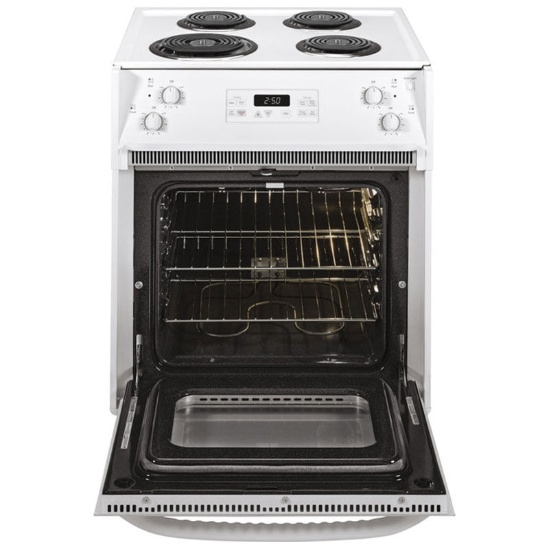 GE Profile 27-in 3.0 cu ft Self-Cleaning Drop-In Electric Range (White) at