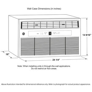 GE 8,300 BTU Through-the-Wall Air Conditioner with 3 Fan Speeds, Sleep Mode & Remote Control - White, , hires