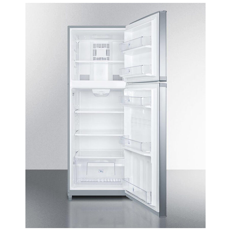 Summit 26 in. 12.9 cu. ft. Counter Depth Top Freezer Refrigerator -  Stainless Steel