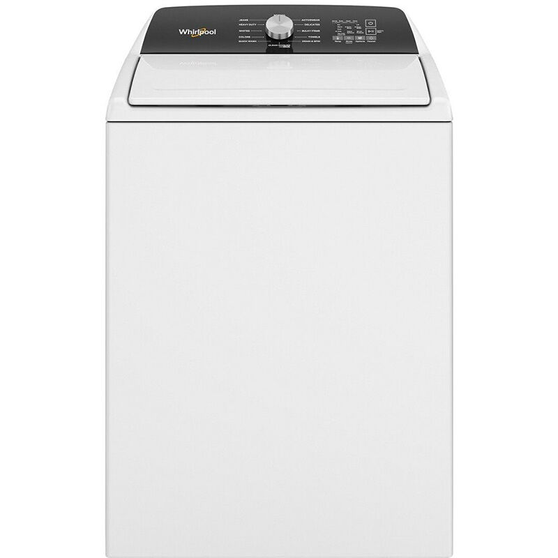 Whirlpool 27.75 in. 4.6 cu. ft. Top Load Washer with Agitator & Built-in  Faucet - White