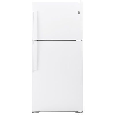 GE 33 in. 21.9 cu. ft. Top Freezer Refrigerator - White | GTS22KGNRWW