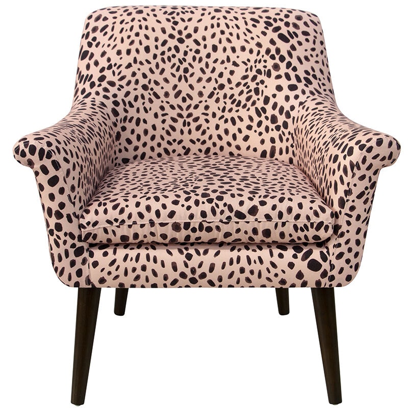 pink cheetah print chair