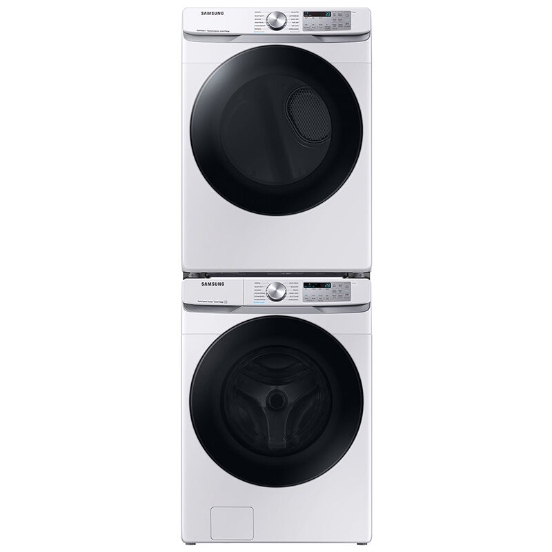 Samsung 27 in. 5.1 cu. ft. Smart Stackable Front Load Washer with Vibration  Reduction Technology - White, P.C. Richard & Son in 2023