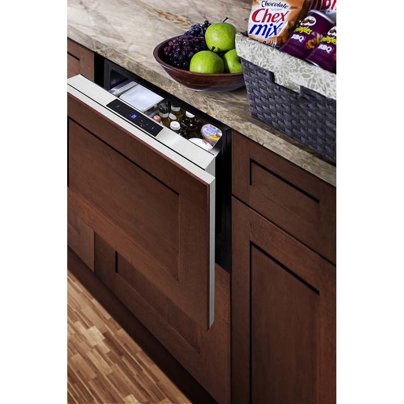 24″ Undercounter Refrigerator Drawer Solid Stainless