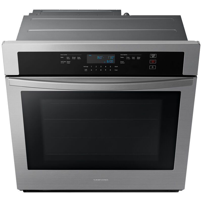 Samsung 30-Inch Smart Single Wall Oven with Steam Cook in Stainless Steel