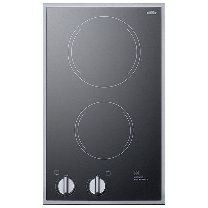 Summit 12 in. 2-Burner 115V Induction Cooktop - Black