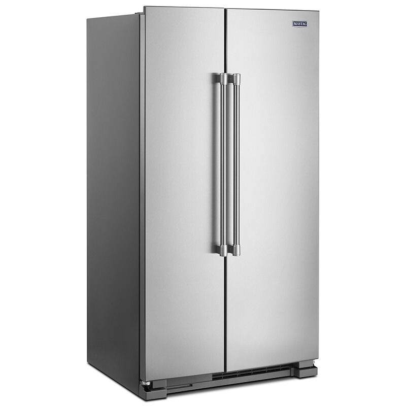 Maytag 36 in. 24.9 cu. ft. Side-by-Side Refrigerator - Stainless Steel ...