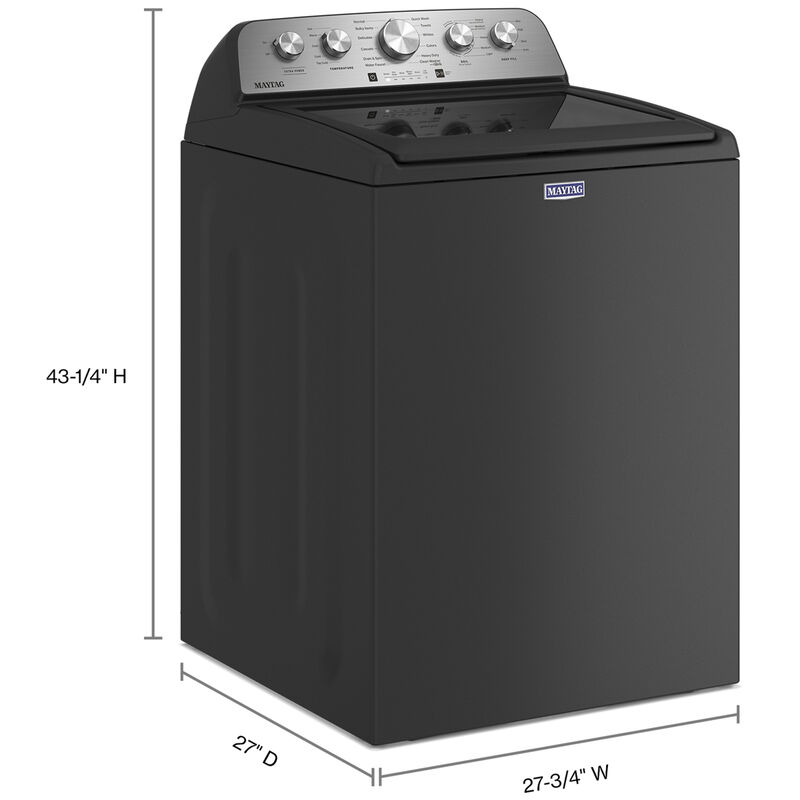 Maytag 28 in. 4.8 cu. ft. Top Load Washer - Volcano Black, Volcano Black, hires