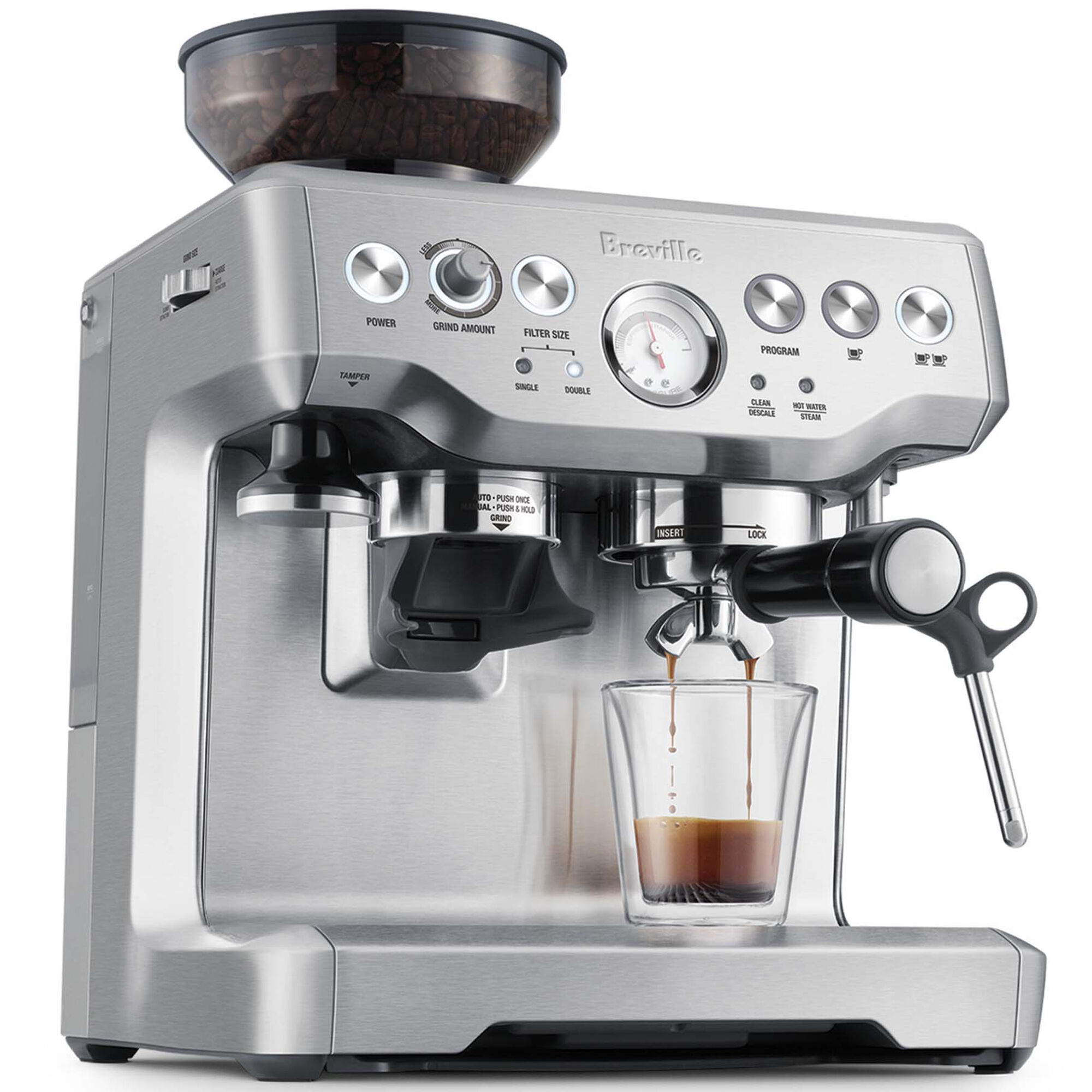 Breville the barista express deals espresso machine bes870xl best price