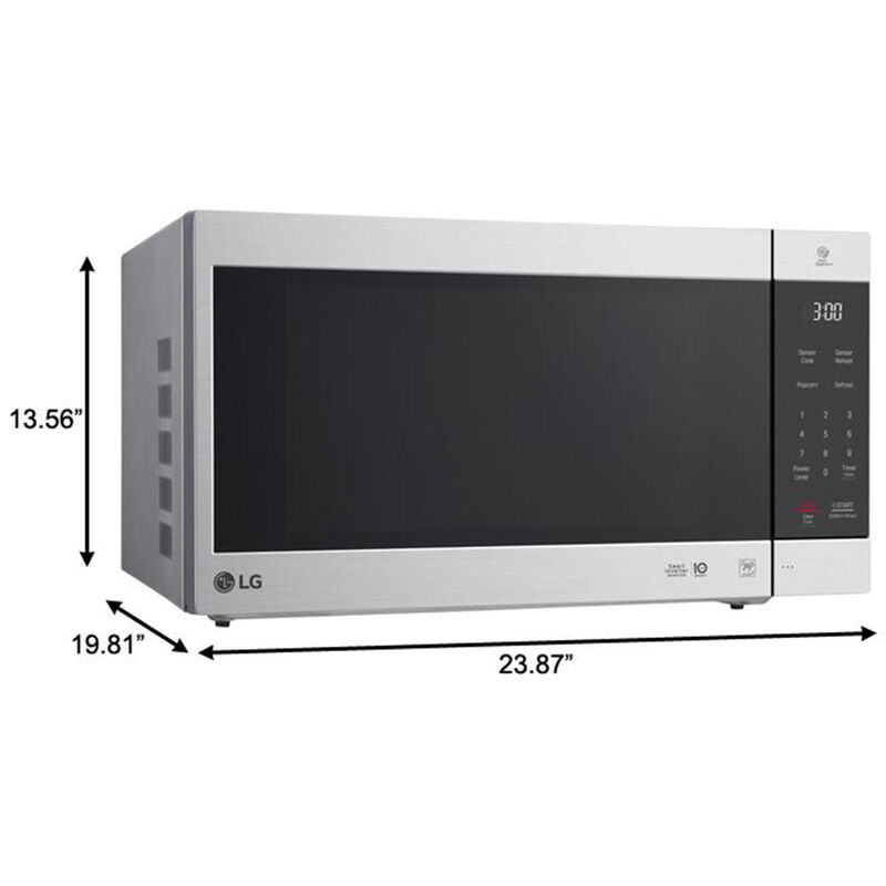 LG Black 1200-watt Microwave Oven/ Toaster Combo (Refurb)
