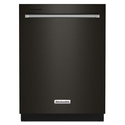 KitchenAid 24 in. Built-In Dishwasher with Top Control, 39 dBA Sound Level, 13 Place Settings, 5 Wash Cycles & Sanitize Cycle - Black Stainless | KDTE204KBS