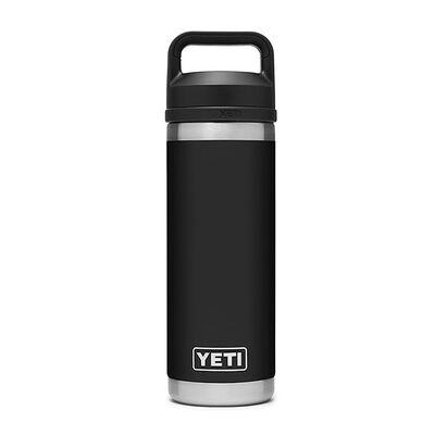 YETI Rambler 18 oz Bottle with Chug Cap - Black | YRAMBC18BK