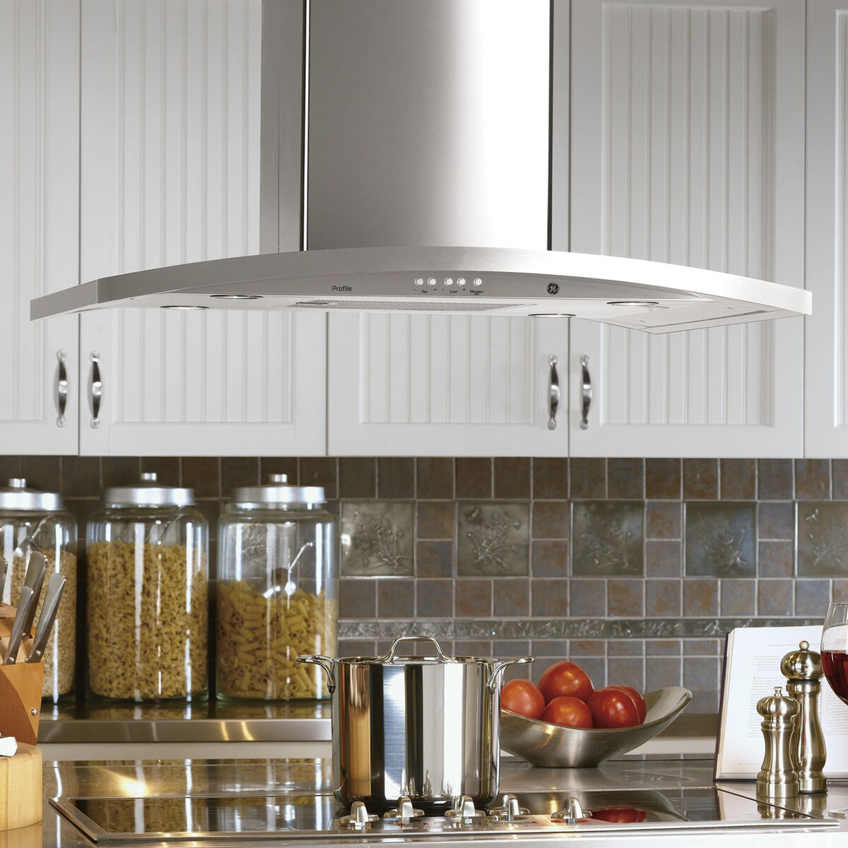 Ge profile deals range hood