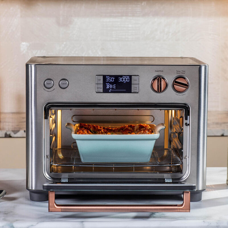 GE - Convection Toaster Oven with Air Fry - Stainless Steel 