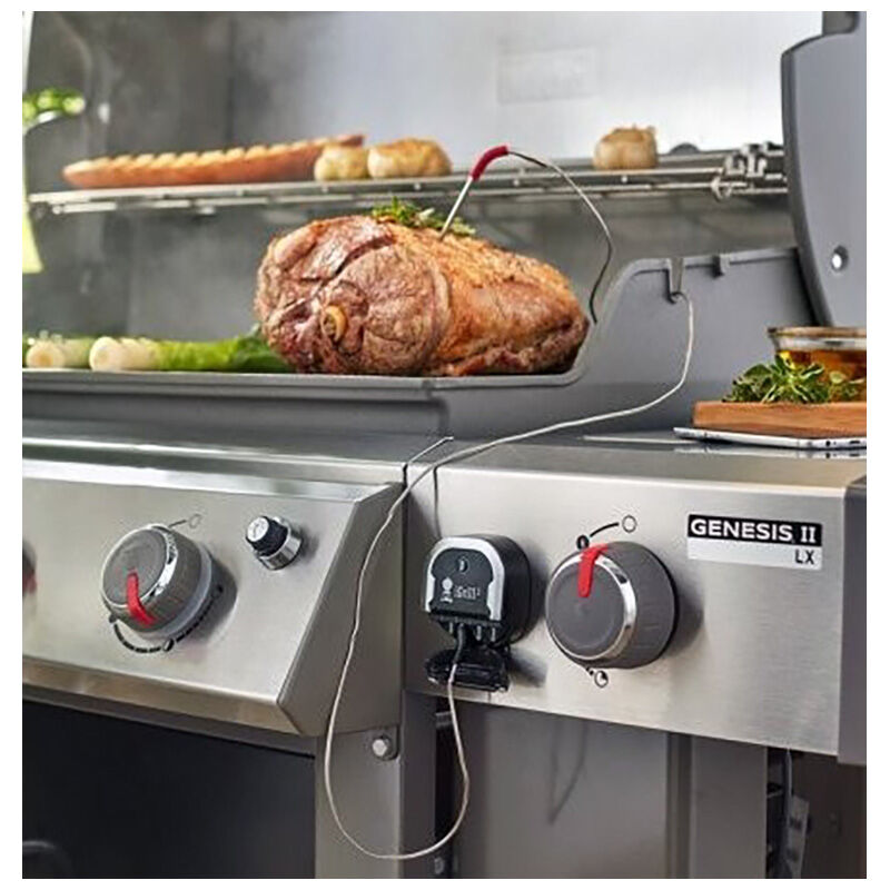 Weber Grills iGrill 3 Wireless Bluetooth Smart Connection Grill Thermometer  With 2 Pro-Meat Probes For Genesis II Gas Grills