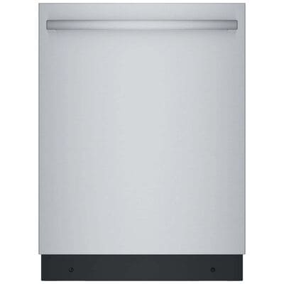 Bosch 800 Series 24 in. Smart Built-In Dishwasher with Top Control, 42 dBA Sound Level, 15 Place Settings, 6 Wash Cycles & Sanitize Cycle - Stainless Steel | SGX78C55UC