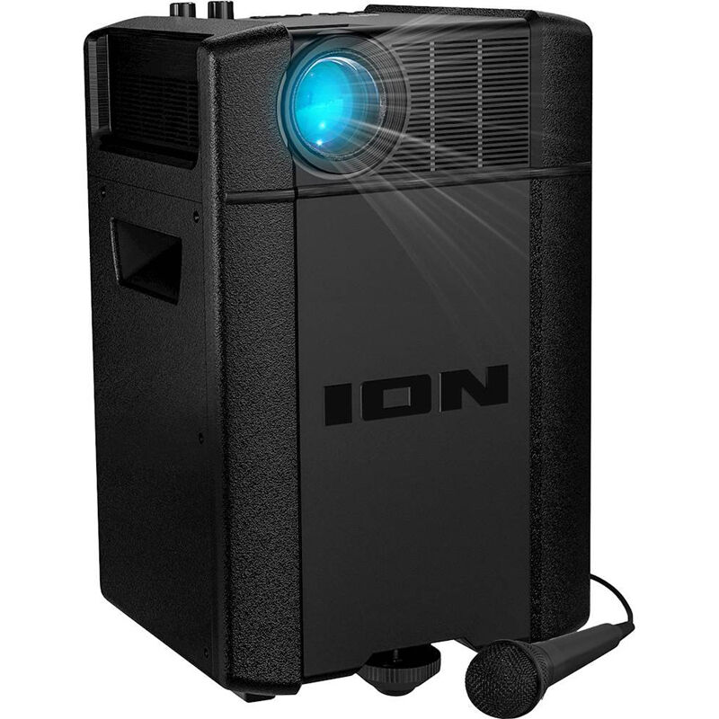 ION Projector Plus Portable Indoor-Outdoor Projector with Speaker