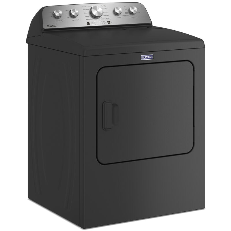 Maytag 29 in. 7.0 cu. ft. Gas Dryer with Steam Cycle & Sensor Dry - Volcano Black, Volcano Black, hires