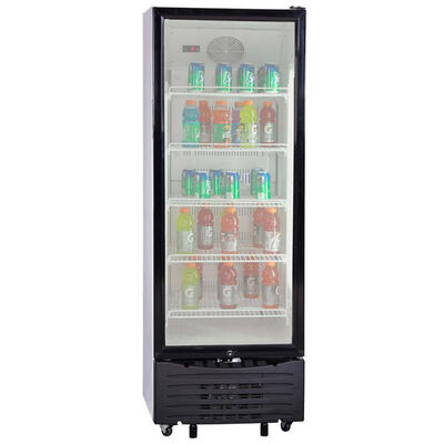 Cafe 24 in. 5.1 cu. ft. Built-In/Freestanding Beverage Center with Pull-Out  Shelves & Digital Control - Platinum Glass