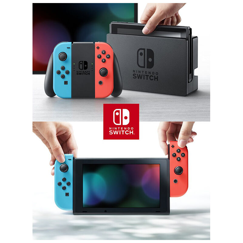 Mando Joycon Nintendo Switch Neon Red / Neon Blue
