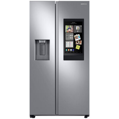 Samsung 36 in. 21.5 cu. ft. Smart Counter Depth Side-by-Side Refrigerator with Ice & Water Dispenser - Stainless Steel | RS22T5561SR