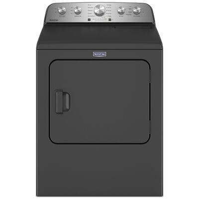 Maytag 29 in. 7.0 cu. ft. Electric Dryer with Steam Cycle & Sensor Dry - Volcano Black | MED5430PBK