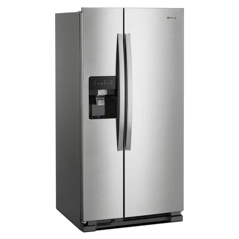 Whirlpool 36 in. 24.6 cu. ft. Side-by-Side Refrigerator with External ...