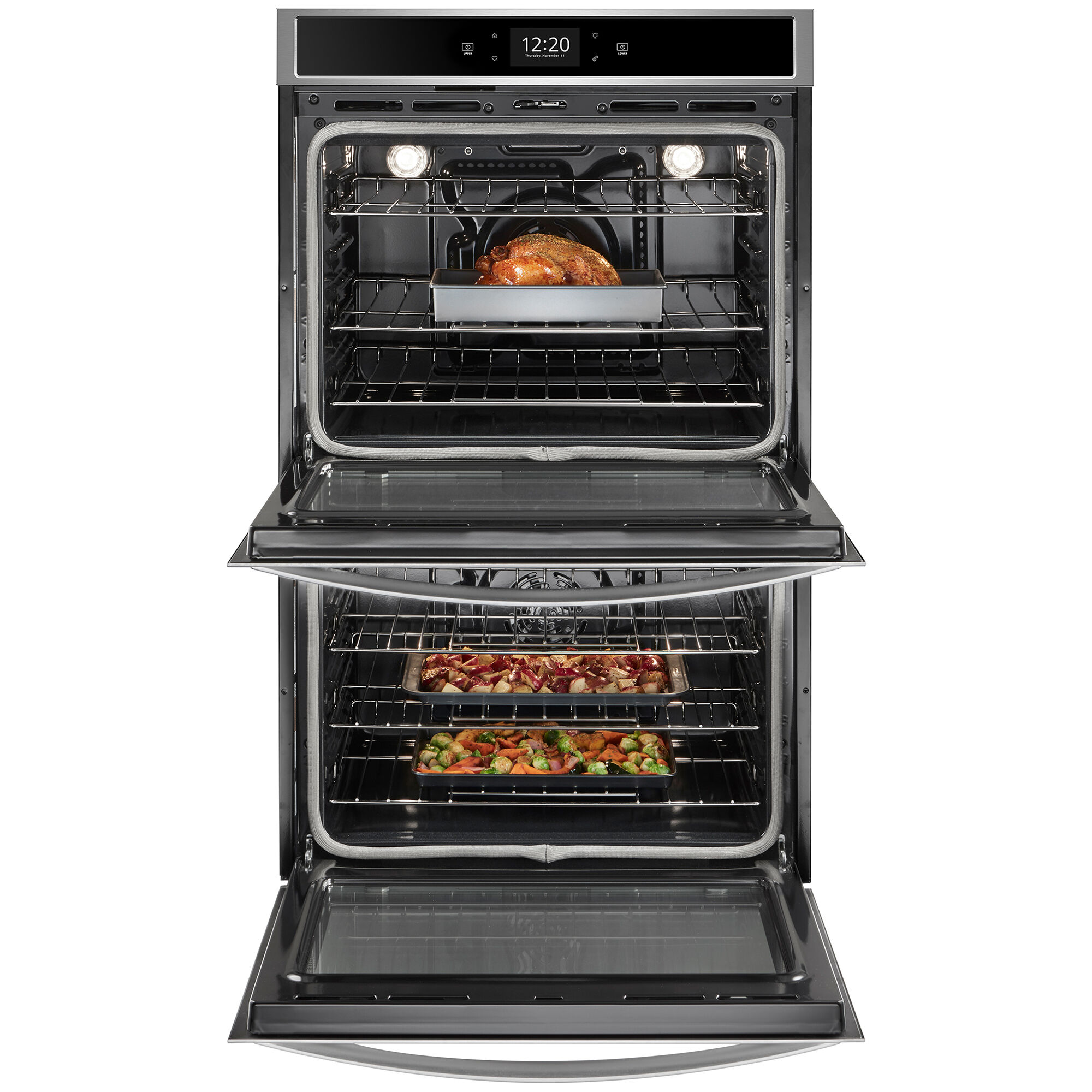 whirlpool double wall oven