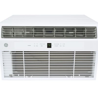 GE 12,000 BTU 110V Through-the-Wall Air Conditioner with 3 Fan Speeds, Sleep Mode & Remote Control - White | AKCQ12ACH