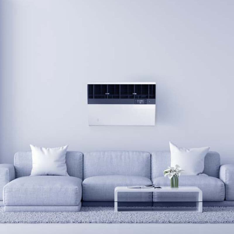 Friedrich Kuhl Series 13,800 BTU 115V Smart Window/Wall Air Conditioner with 4 Fan Speeds & Remote Control - White, , hires