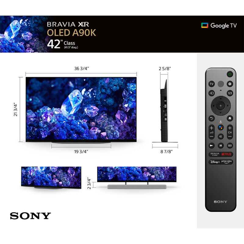 Sony BRAVIA 42 4K HDR Smart OLED Smart Google TV - 2022 Model