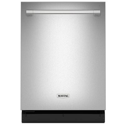 Maytag 24 in. Built-In Dishwasher with Top Control, 51 dBA Sound Level, 14 Place Settings, 5 Wash Cycles & Sanitize Cycle - Fingerprint Resistant Stainless Steel | MDTS4224PZ