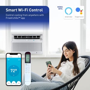 Friedrich Chill Premier Series 24,000 BTU Smart Energy Star Window/Wall Air Conditioner with Inverter, 3 Fan Speeds, Sleep Mode & Remote Control - White, , hires