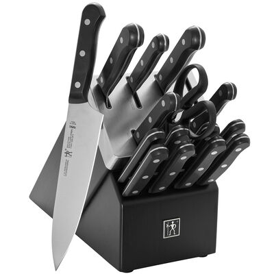 Henckels Statement Self-Sharpening Knife Set with Block - Stainless Steel, P.C. Richard & Son