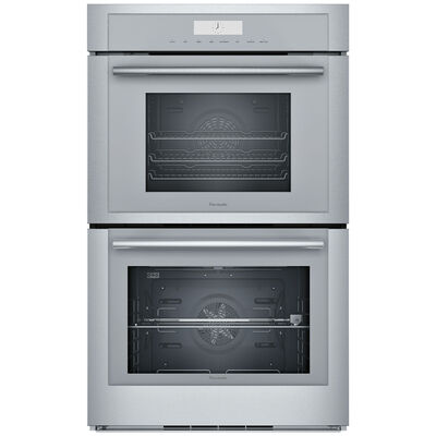 Thermador Masterpiece Series 30 in. 7.3 cu. ft. Electric Smart Double Wall Oven with True European Convection & Self Clean - Stainless Steel | MEDS302WS
