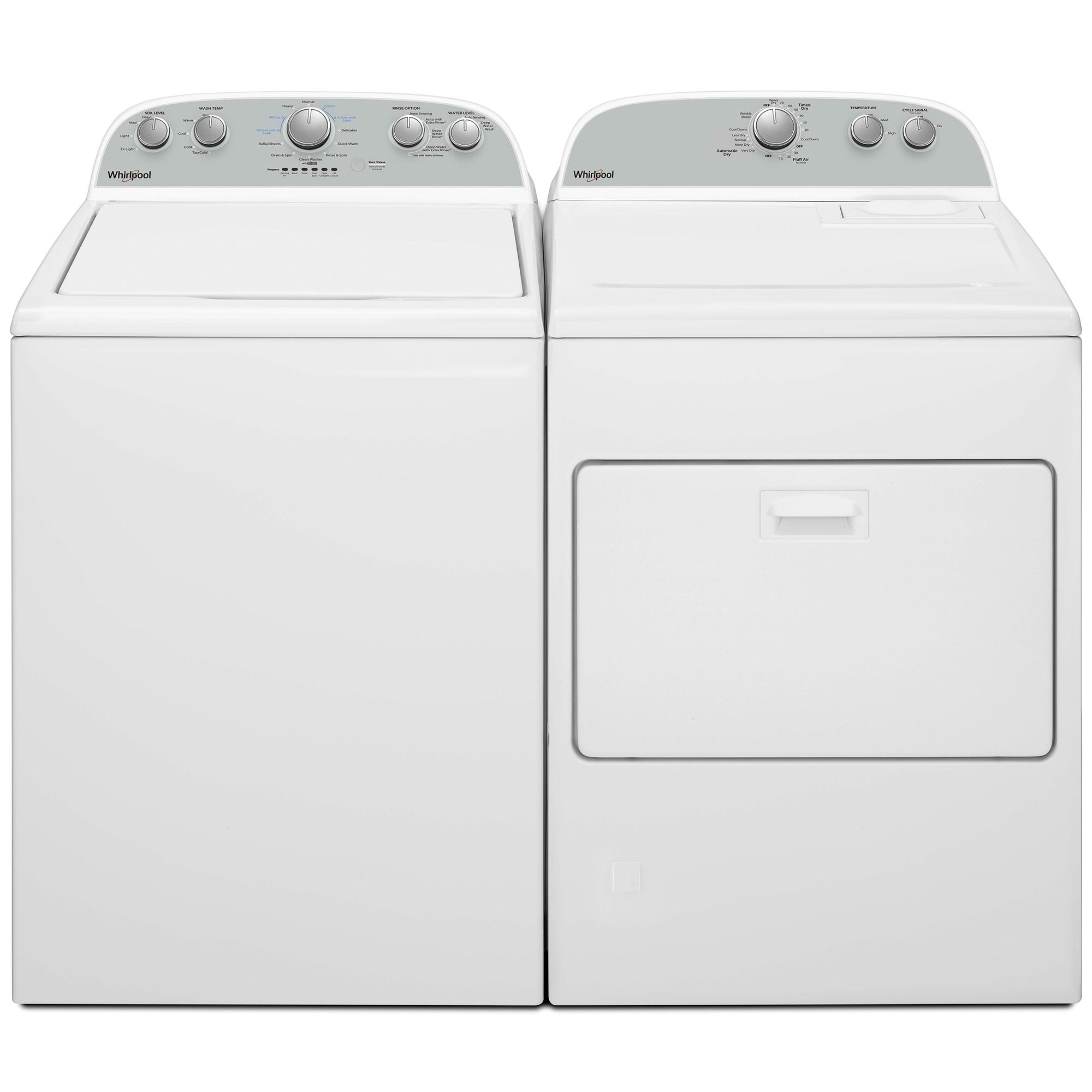 Whirlpool 27.5 in. 3.8 cu. ft. Top Load Washer with Soil Level Selection -  White