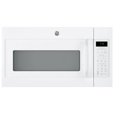 GE 30" 1.9 Cu. Ft. Over-the-Range Microwave with 10 Power Levels, 400 CFM & Sensor Cooking Controls - White | JVM7195DKWW