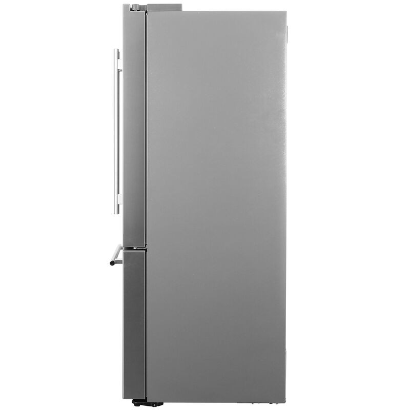 Brama 36 in. 22.4 cu. ft. Counter Depth French Door Refrigerator with Water Dispenser - Stainless Steel, , hires