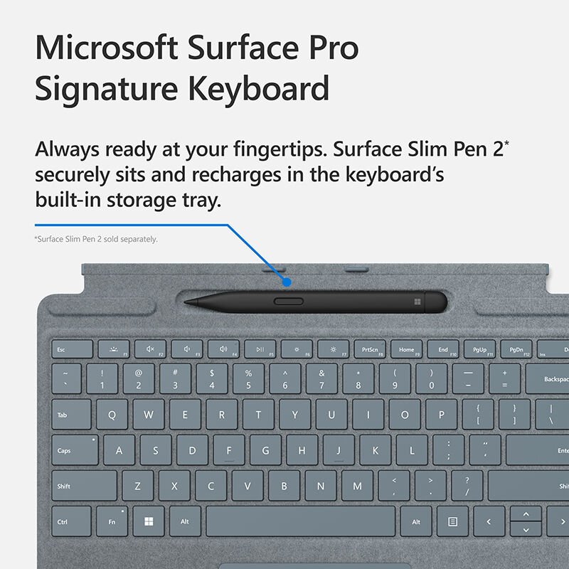 Microsoft Surface Pro Signature Keyboard Richard - Blue Ice & P.C. Son 