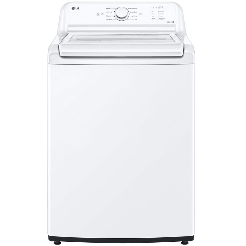LG 4.1 cu. ft. Top Load Washer in White with 4-way Agitator WT6105CW - The  Home Depot