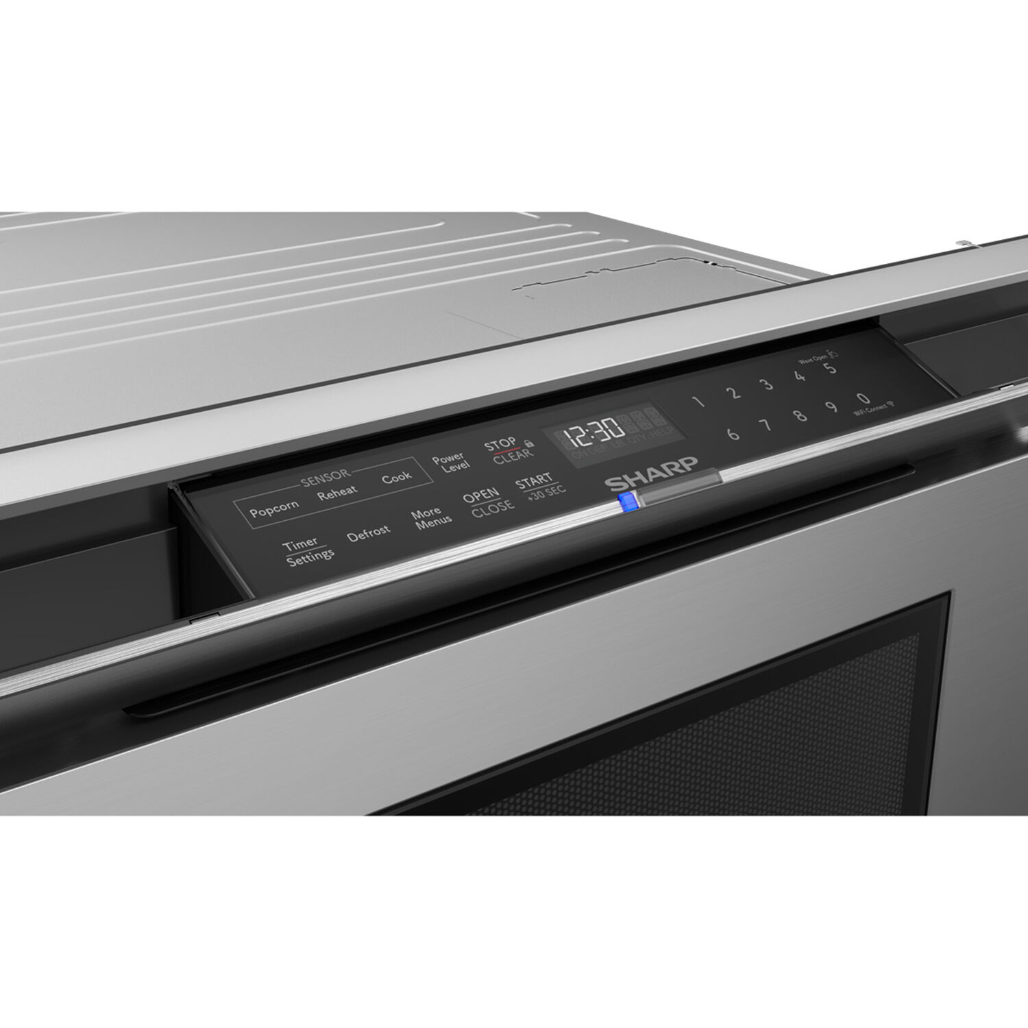 Sharp 24 in. 1.2 cu. ft. Smart Microwave Drawer with 11 Power Levels &  Sensor Cooking Controls - Stainless Steel