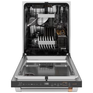 Cafe 24 in. Top Control Smart Dishwasher with 39 dBA Sound Level, 3rd-Rack & Dual Convection Ultra Dry - Matte Black, , hires