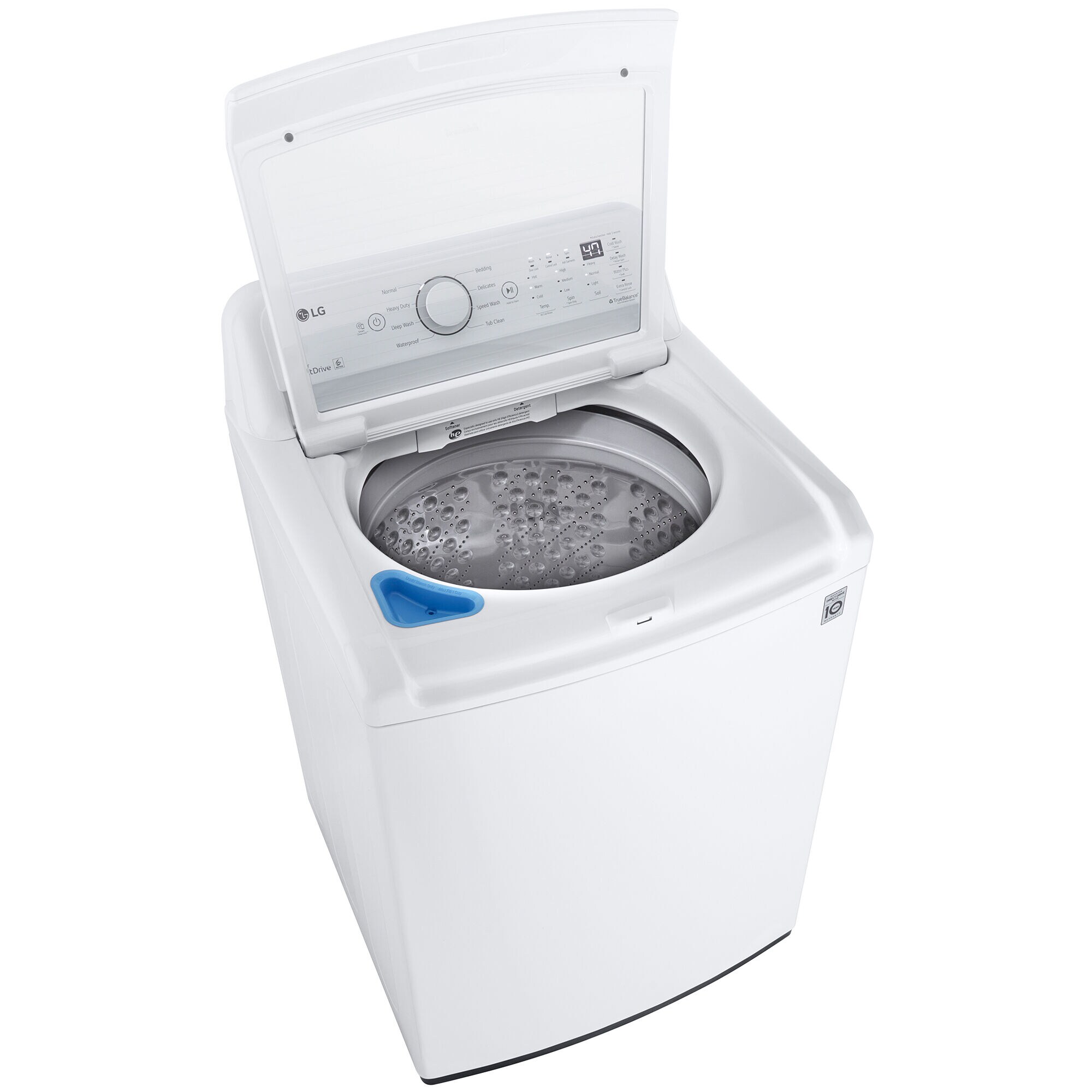 LG 27 in. 4.5 cu. ft. Top Load Washer with TurboDrum Technology - White