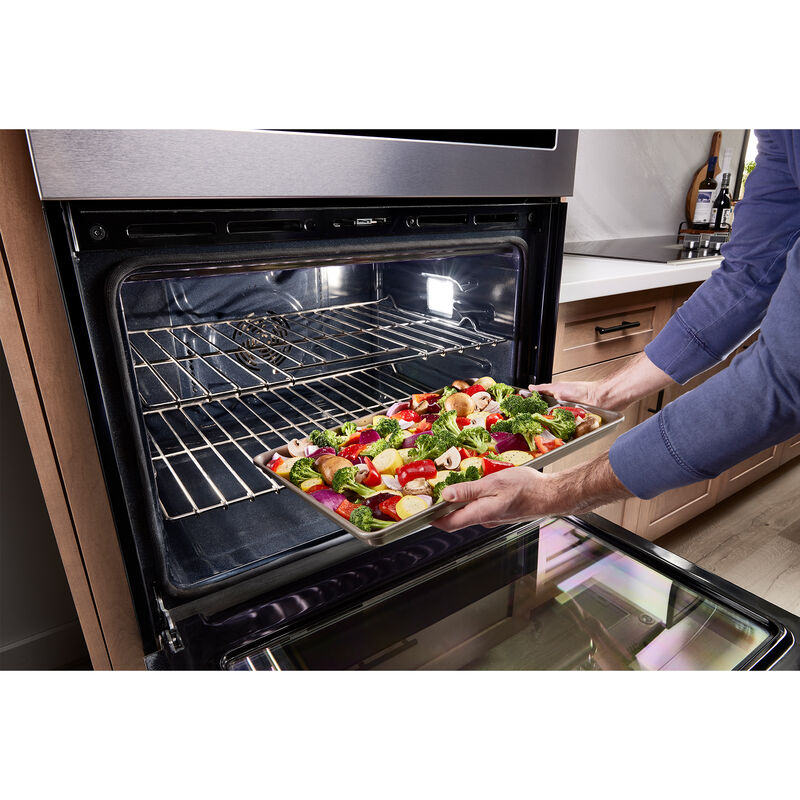 Maytag 30 in. 10.0 cu. ft. Electric Double Wall Oven with True European ...