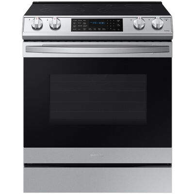 Samsung 30 in. 6.3 cu. ft. Air Fry Convection Oven Freestanding Electric  Range with 5 Radiant Burners & Griddle - Stainless Steel