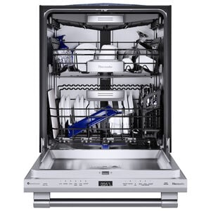 Thermador Star Sapphire 24 in. Smart Built-In Dishwasher with Top Control, 42 dBA Sound Level, 16 Place Settings, 9 Wash Cycles & Sanitize Cycle - Stainless Steel, , hires