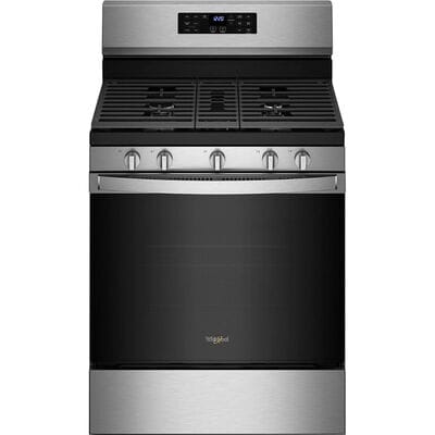 Whirlpool 30 in. 5.0 cu. ft. Air Fry Convection Oven Freestanding Gas Range with 5 Sealed Burners - Fingerprint Resistant Stainless Steel | WFG550S0LZ