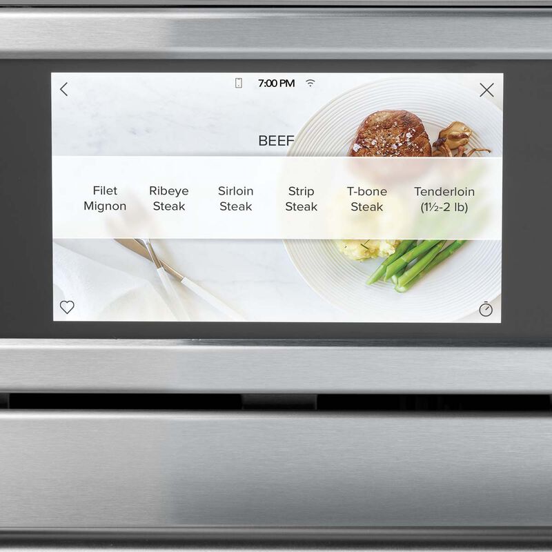 Cafe 30" 1.7 Cu. Ft. Electric Smart Wall Oven with True European Convection & Steam Clean - Stainless Steel, Stainless Steel, hires