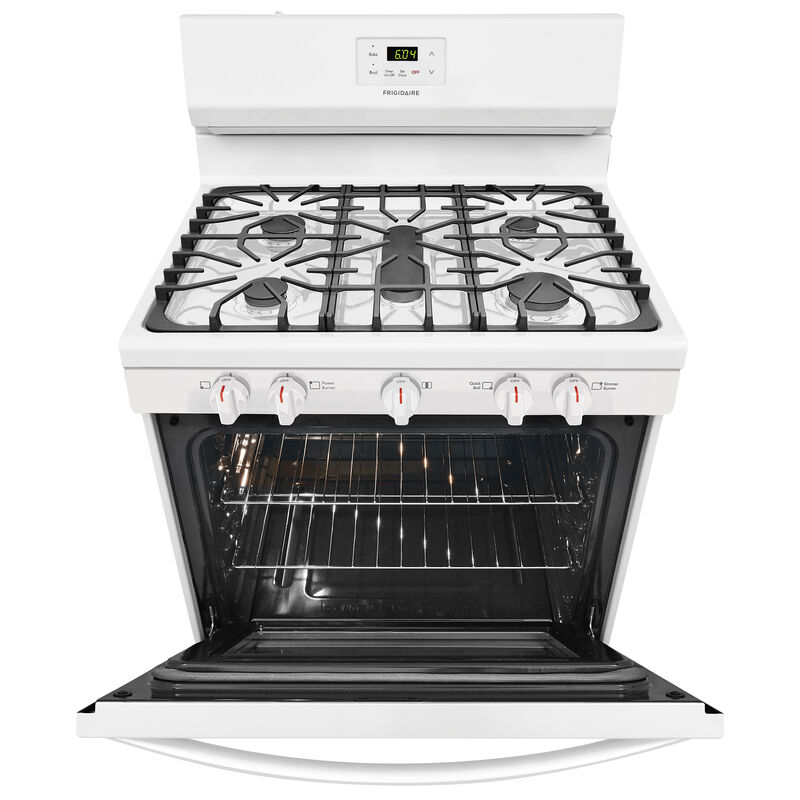 Frigidaire 30 in. 5.0 cu. ft. Oven Freestanding Gas Range with 5 Sealed Burners - White, White, hires